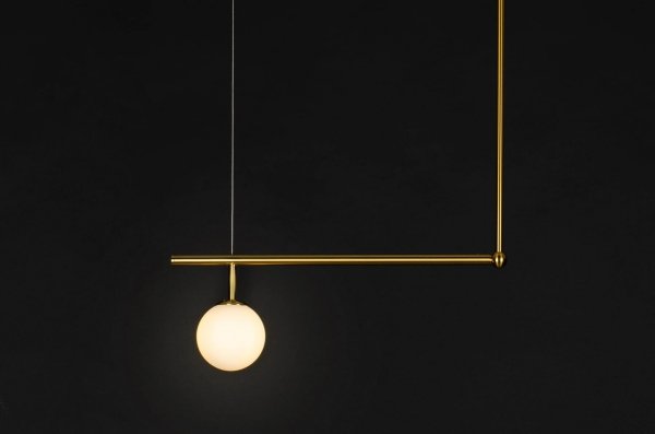Sufitowa lampa wisząca Lux z antycznego mosiądzu