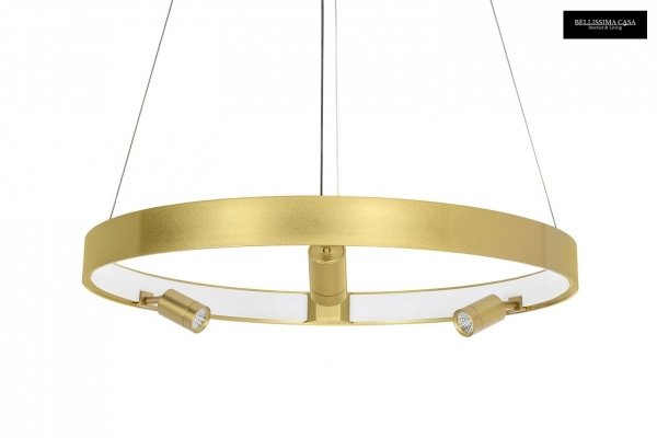 Złoty ring lampa wisząca złota sufitowa lampa w kształcie koła