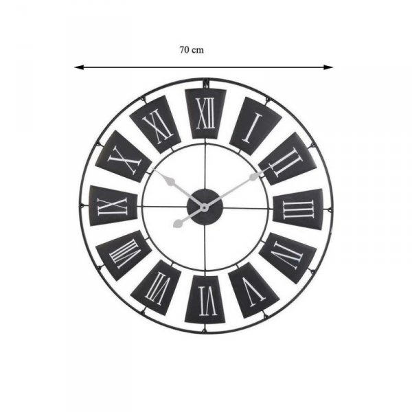Zegar ścienny Palazzo z metalu 70 cm