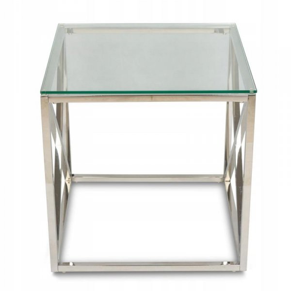 Stolik kawowy Nelja Silver 55 cm
