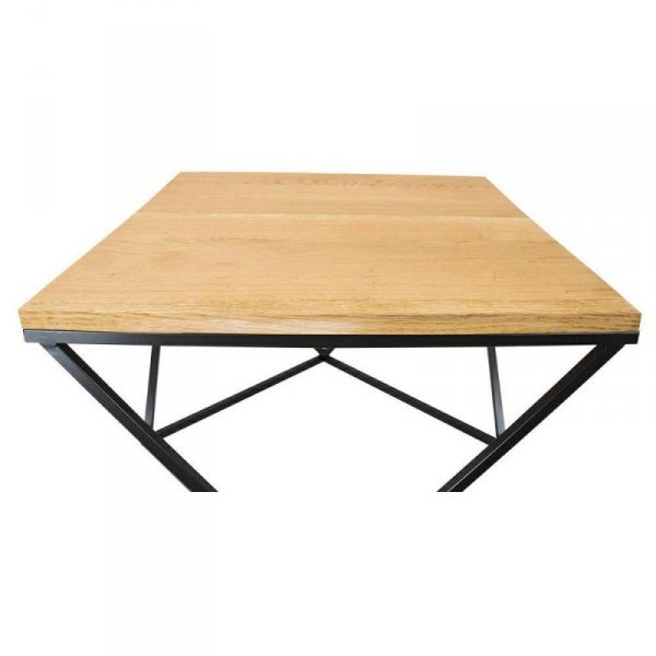 Stolik kawowy OakLoft 60cm cz. jas. dąb