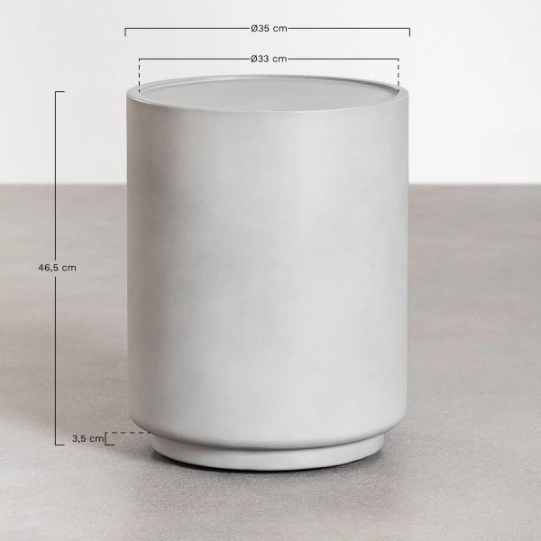 Stolik Derek pomocniczy cementowy Sand Grey