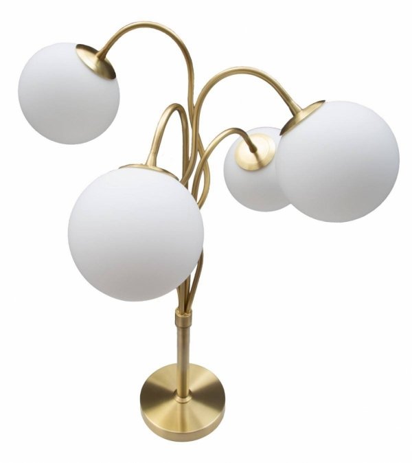 Lampa stołowa Palm złota do salonu, biura lub sypialni