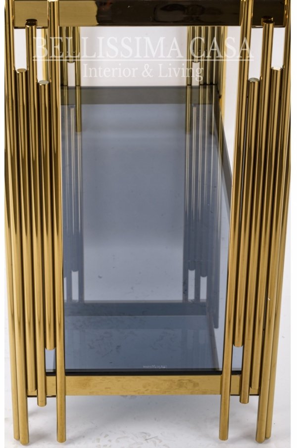Ekskluzywna wyjątkowa konsola złota glamour art deco