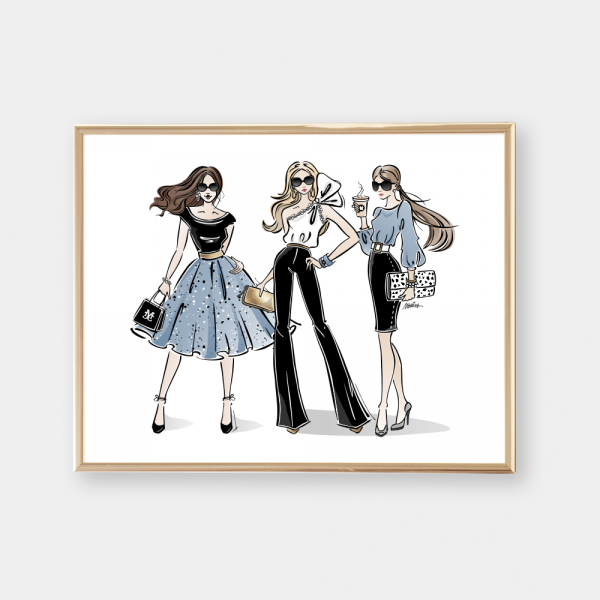 Grafika Fasion in Blue  II - różne rozmiary