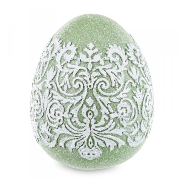Dekoracyjne zielone jajko wielkanocne dekoracja na stół