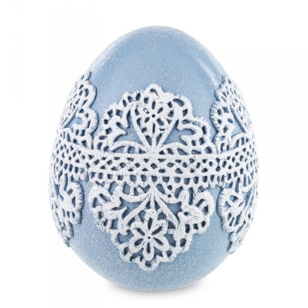 Dekoracyjne niebieskie jajko wielkanocne dekoracja na stół