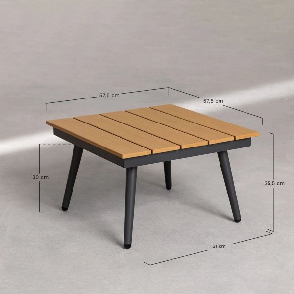 SKLUM zestaw-meble do ogrodu komplet mebli ogrodowych Nadia kremowy