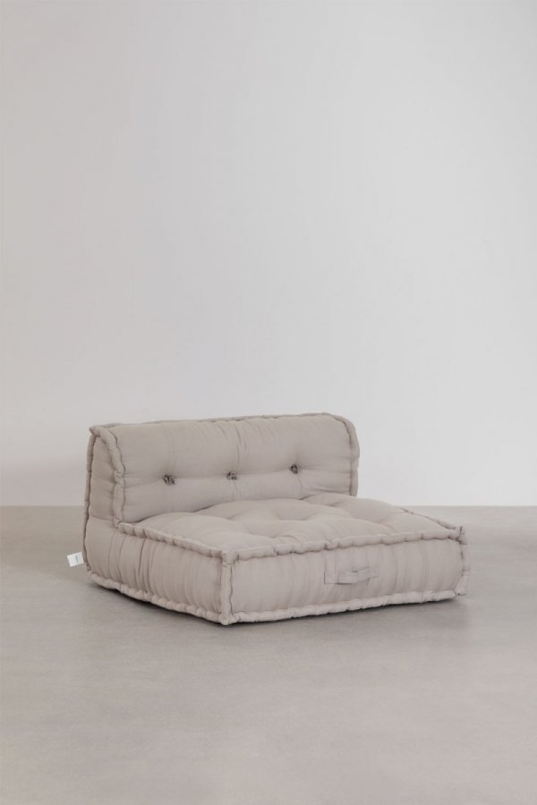 Bawełniana sofa modułowa 3 częściowa do salonu boho Daisy kolory szary kret