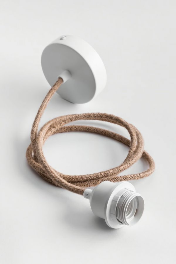 Kabel przewód do lampy wiszącej Coty biały