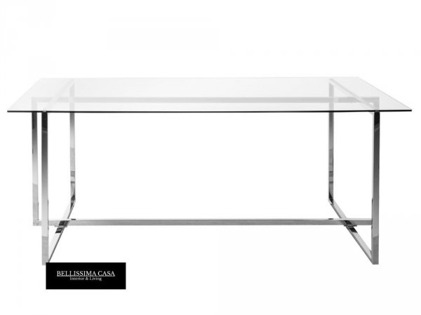 Minimalistyczny nowoczesny szklany stół 