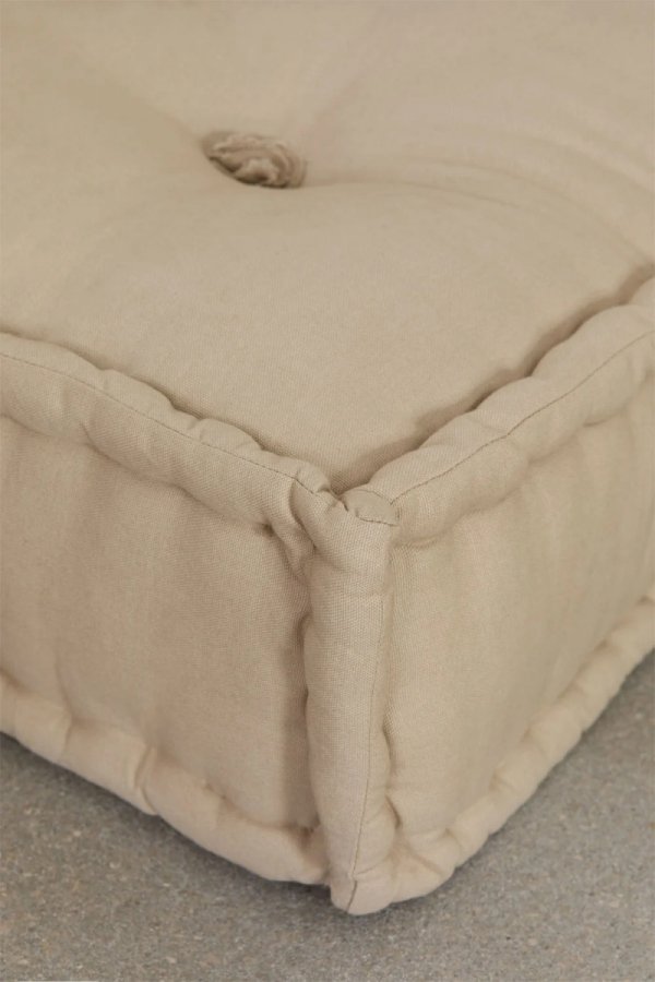 Bawełniana sofa modułowa 3 częściowa do salonu boho Daisy kolor kremowy