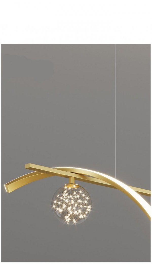 Unikalny i Elegancki Żyrandol LED Bristol na Sufit do Salonu jako Lampa Wisząca
