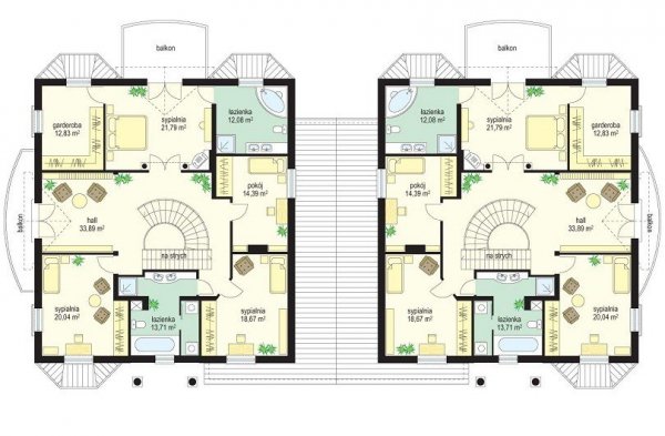 Projekt domu Komorów pow.netto 309,06 m2