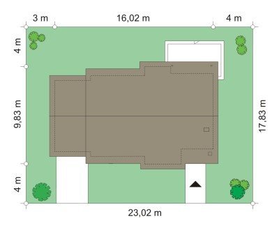 Projekt domu Cypisek III pow.netto 81,75 m2