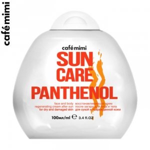 Przeciwsłoneczny krem do twarzy i ciała po opalaniu z pantenolem, 100 ml - CAFE MIMI