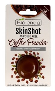 Bielenda Skin Shot Peeling drobnoziarnisty do twarzy Coffee Powder  8g
