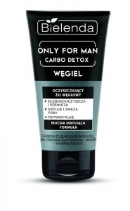 Bielenda Only for Man Carbo Detox Żel oczyszczający do mycia twarzy z węglem  150ml