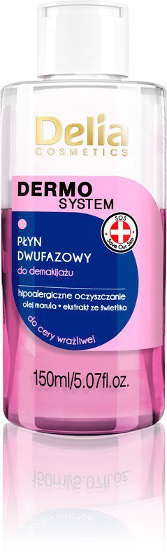 Delia Cosmetics Dermo System Dwufazowy płyn do demakijażu  - cera wrażliwa  150ml