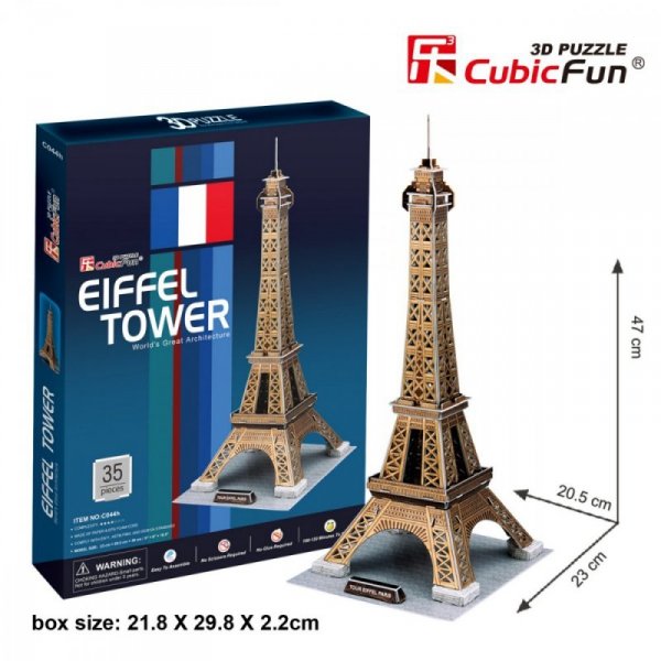 Cubic Fun Puzzle 3D Wieża Eiffel&#039;a