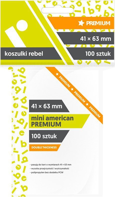 Rebel Koszulki 41x63mm Mini American Premium 100