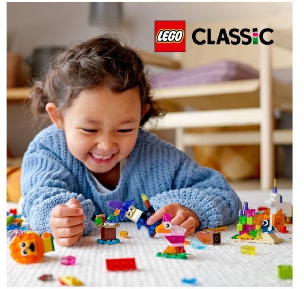 LEGO Klocki Classic 11013 Kreatywne przezroczyste klocki