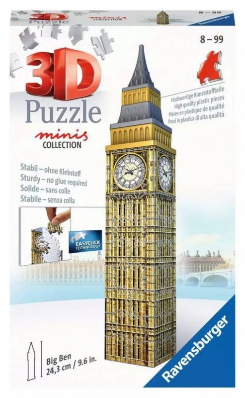 Ravensburger Polska Puzzle 54 elementy 3D Mini Budynki Big Ben