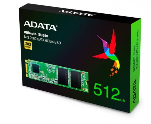 Adata Dysk SSD Ultimate SU650 512GB M.2 TLC 3D 2280 SATA