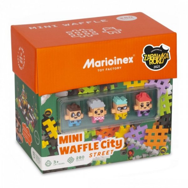 Marioinex Klocki Waffle mini - Ulica 280 elementów