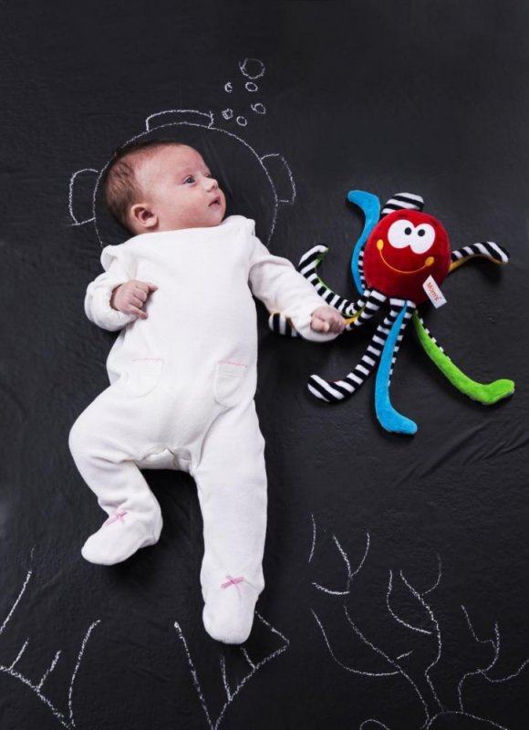 Hencz Toys Ośmiornica sensoryczna dla noworodka 965