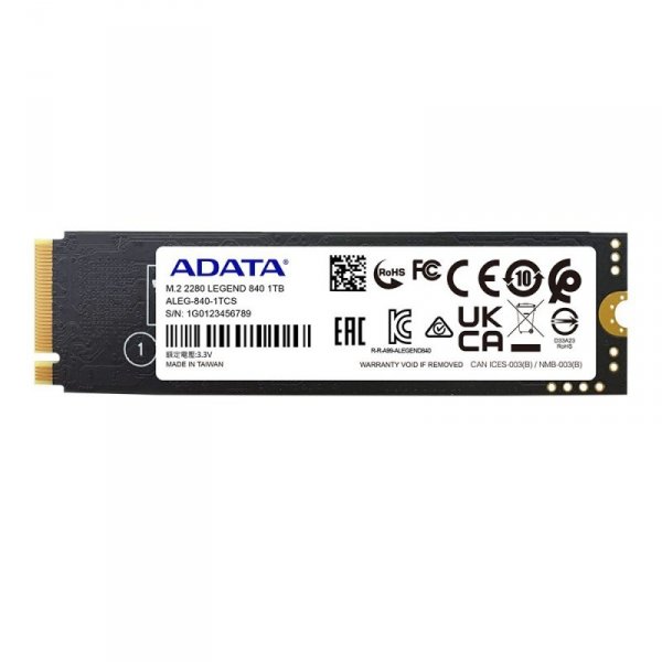 Adata Dysk SSD LEGEND 840 1TB PCIe 4x4 5/4.75 GB/s M2