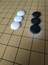 Zestaw ceramicznych kamieni do gry w go (jednostronnie wypukłych)