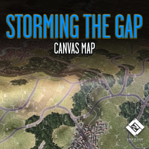 World At War 85: Storming the Gap Monster Canvas Map 