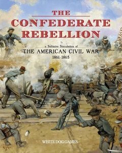 The Confederate Rebellion - canvas map