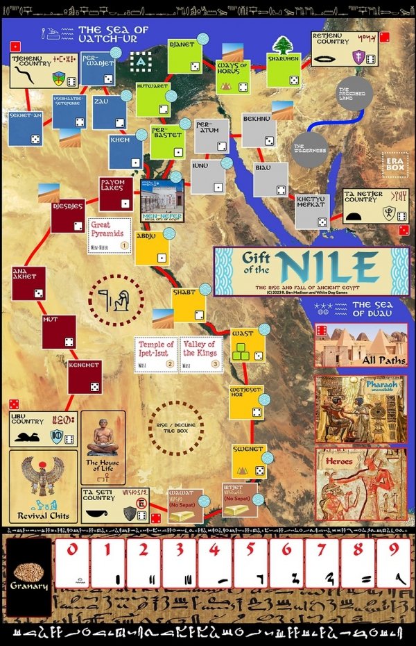 Gift of the Nile canvas map 17&quot; x 22&quot;