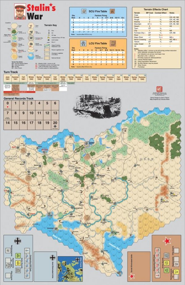 Stalin's War - Mounted Mapboard