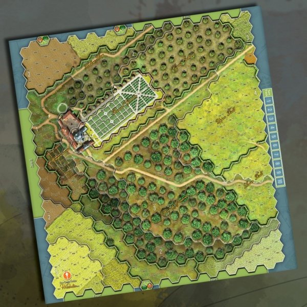 Close Quarter Battles - Waterloo - Premium Canvas Maps