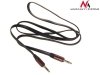 Przewód Maclean, Jack 3.5mm, Płaski, Metalowy wtyk, 2m, Czarny, MCTV-695 B