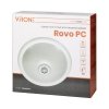 ROVO PC, plafon oświetleniowy z czujnikiem ruchu 360st, 2x40W, E27, IP20, polikarbon mleczny