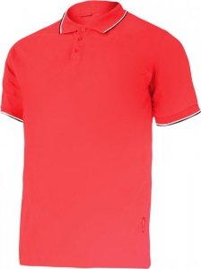 Koszulka polo 190g/m2, czerwona, xl, ce, lahti