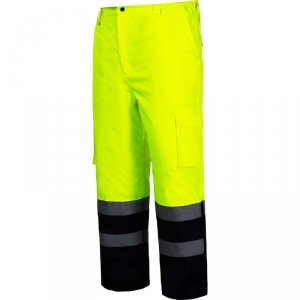 Spodnie ostrzegawcze ocieplane, żółte, 3xl, ce, lahti