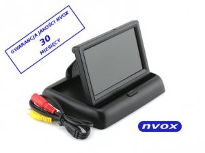 Monitor samochodowy cofania lub wolnostojący LCD 4,3cali cala AV 12V... (NVOX RM403)