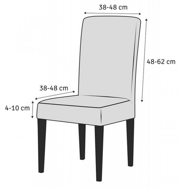 AG730 Pokrowiec krzesło szary