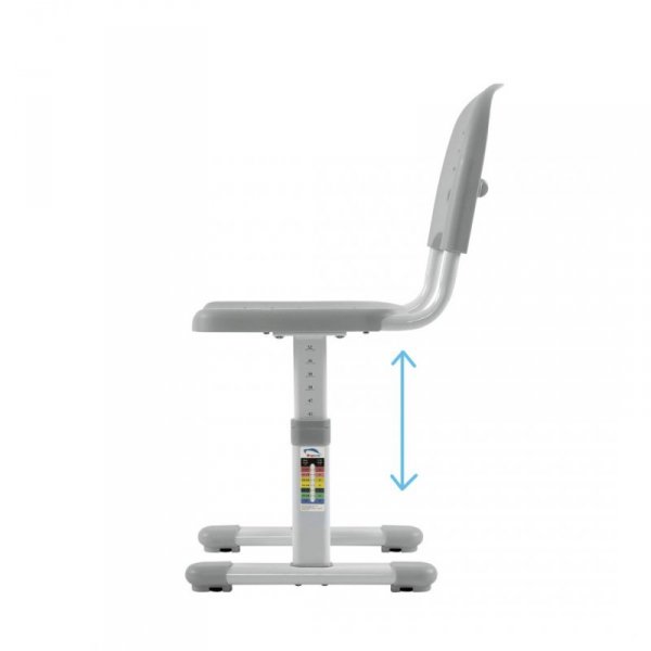 Ergonomiczne biurko dla dzieci z ręczną regulacją wysokości oraz krzesłem Ergo Office, niebieskie, max 75kg, ER-418