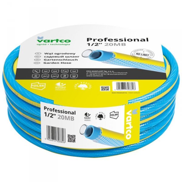 Wąż ogrodowy Vartco Professional 1/2" 20m