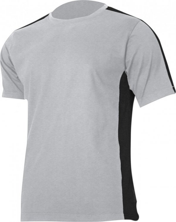 Koszulka t-shirt 180g/m2, szaro-czarna, "2xl", ce, lahti