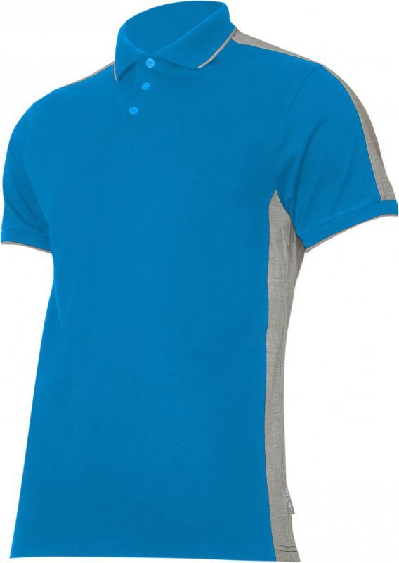 Koszulka polo  190g/m2, niebiesko-szara, "2xl", ce, lahti