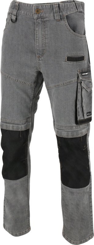 Spodnie jeansowe szare stretch ze wzmocn., "m", ce, lahti