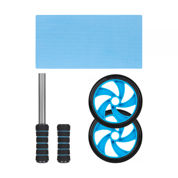 Kółko podwójne, roller do ćwiczeń mięśni brzucha AB Wheel AB-2 , REBEL ACTIVE
