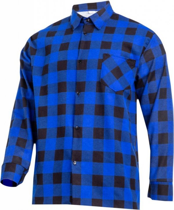Koszula flanelowa niebieska, 120g/m2, "3xl", ce, lahti